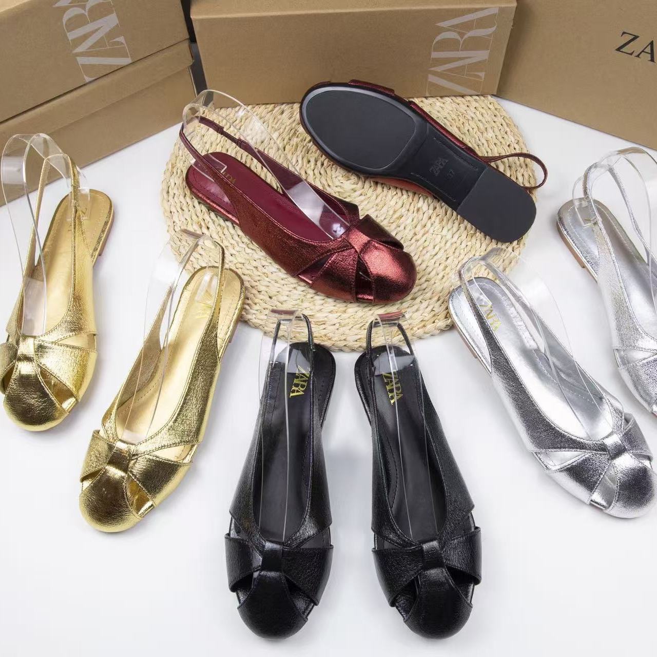 round head hollow slippers